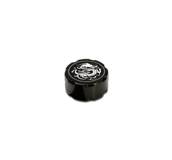 2-Piece Black Aluminium Dragon Grinder 2-Piece Black Aluminium Dragon Grinder