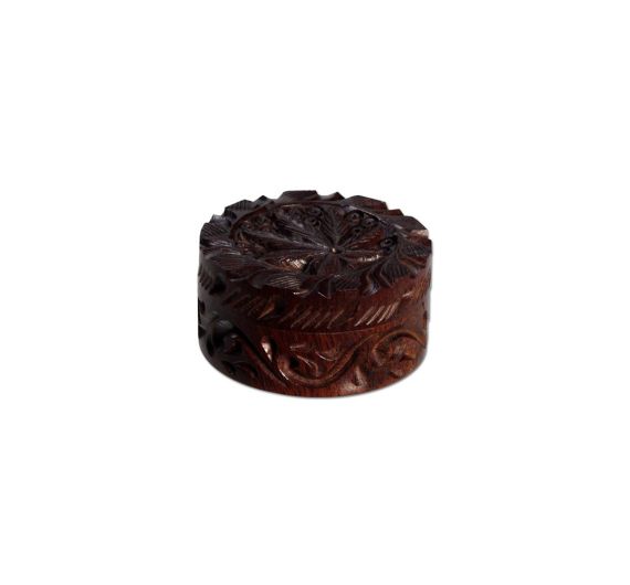2-Piece Carved Rosewood Leaf 3 Grinder 2-Piece Carved Rosewood Leaf 3 Grinder
