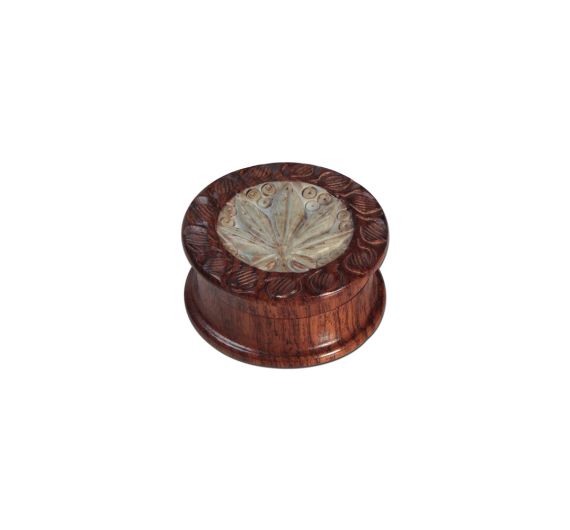 2-Piece Rosewood Leaf Grinder 2-Piece Rosewood Leaf Grinder