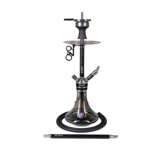 Amy Deluxe - Carbonica Force R SS21.02 - Black - 4-Hose Shisha Amy Deluxe - Carbonica Force R SS21.02 - Black - 4-Hose Shisha