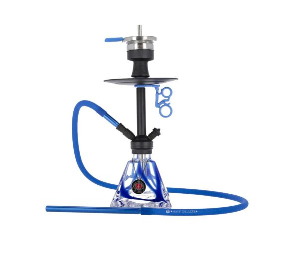 Amy Deluxe - Falcon 652 - Black/Blue - 2-Hose Shisha Amy Deluxe - Falcon 652 - Black/Blue - 2-Hose Shisha