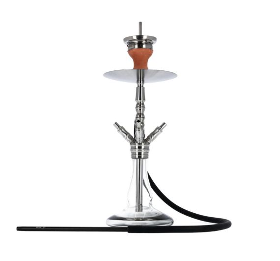 Azlan - Hustler Black/Silver - 4-Hose Shisha Azlan - Hustler Black/Silver - 4-Hose Shisha