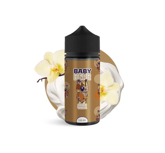 Baby Bear - Golden Vanilla - 100ml E-liquid (Shortfill)