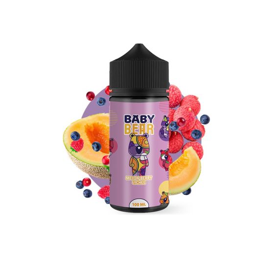 Baby Bear - Melon Berry Lychee - 100ml E-liquid (Shortfill) Baby Bear - Melon Berry Lychee - 100ml E-liquid (Shortfill)
