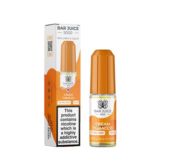 Bar Juice 5000 - Cream Tobacco - 10ml E-liquid (Nic Salt) Bar Juice 5000 - Cream Tobacco - 10ml E-liquid (Nic Salt)