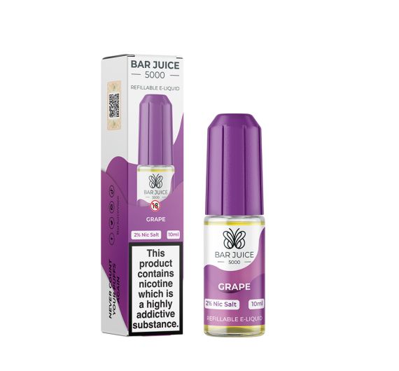 Bar Juice 5000 - Grape - 10ml E-liquid (Nic Salt) Bar Juice 5000 - Grape - 10ml E-liquid (Nic Salt)
