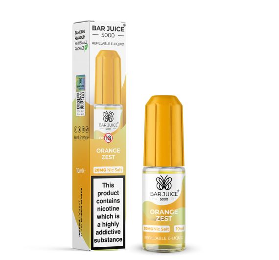 Bar Juice 5000 - Orange Zest - 10ml E-liquid (Nic Salt)