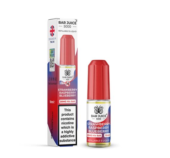 Bar Juice 5000 - Strawberry Raspberry Blueberry - 10ml E-liquid (Nic Salt)