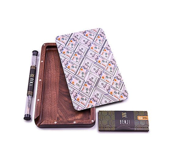 Benji - Mixing Tray - Walnut Tray with Lid - USD - Kit Benji - Mixing Tray - Walnut Tray with Lid - USD - Kit