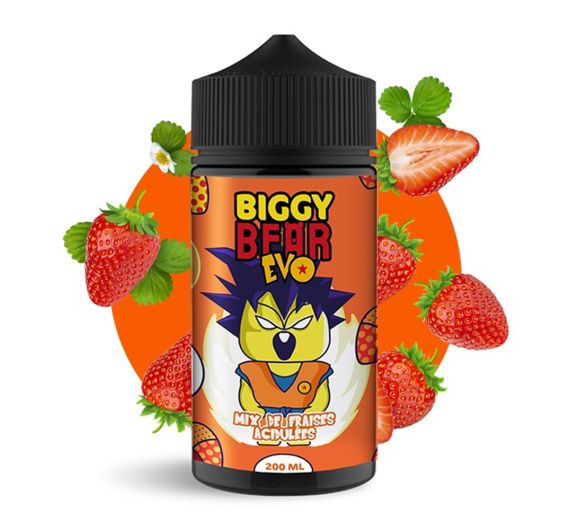 Biggy Bear - EVO - Tangy Strawberry Mix - 200ml E-liquid