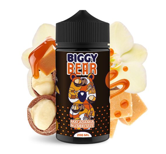 Biggy Bear - Macadamia Nut Brittle - 200ml E-liquid Biggy Bear - Macadamia Nut Brittle - 200ml E-liquid