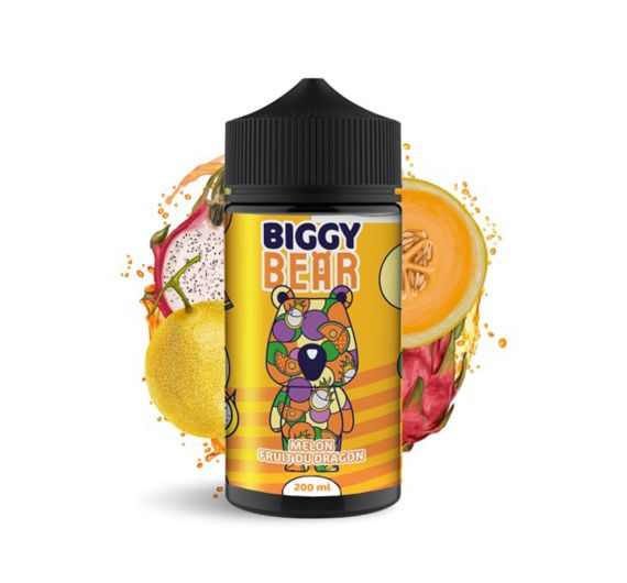 Biggy Bear - Melon & Dragon Fruit - 200ml E-liquid Biggy Bear - Melon & Dragon Fruit - 200ml E-liquid