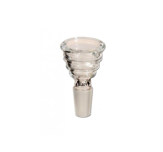 Black Leaf - Stepped Glass Bowl - NS14 Black Leaf - Stepped Glass Bowl - NS14