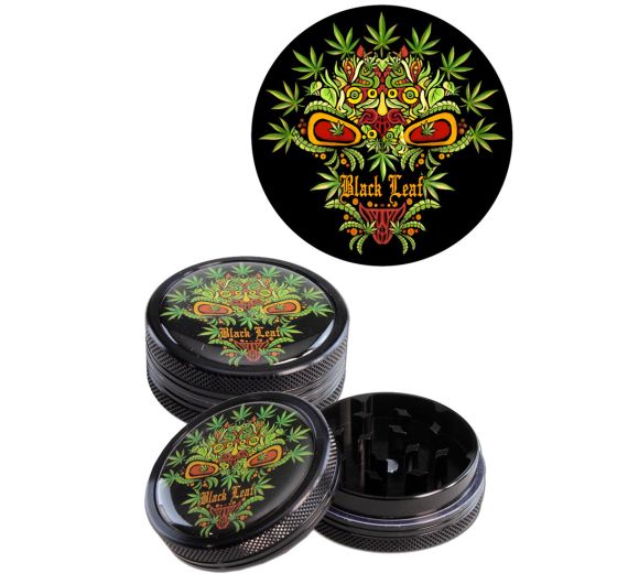 Black Leaf - 2-Piece Black Skull Grinder