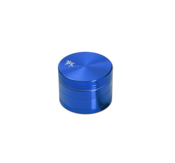 Black Leaf - 4-Piece Aluminium Grinder with Screen - Blue