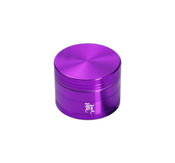 Black Leaf - 4-Piece Aluminium Grinder with Screen - Purple