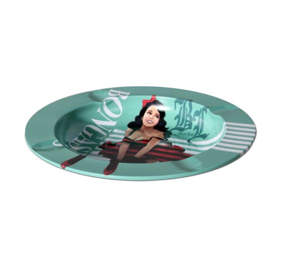 Black Leaf - Metal Ashtray - Bongasmus Black Leaf - Metal Ashtray - Bongasmus