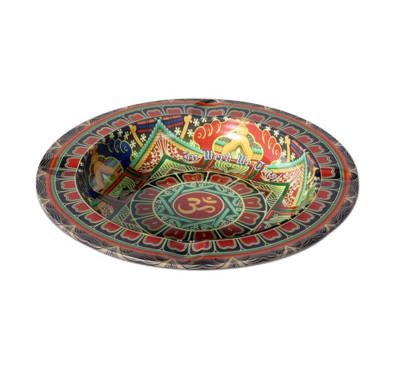 Black Leaf - Metal Ashtray - Mandala Black Leaf - Metal Ashtray - Mandala