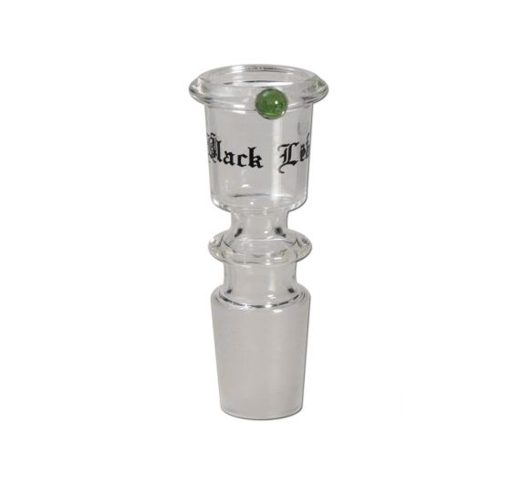 Black Leaf - Cylindrical Glass Bowl - NS14