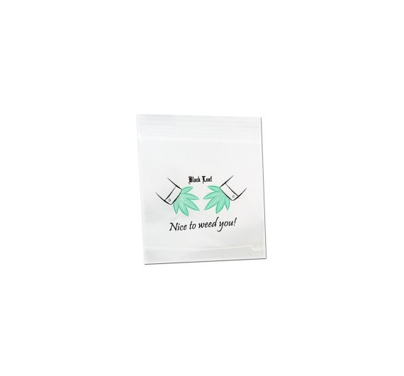 Black Leaf - Nice to weed you Zip Bags 35 x 38 mm - 100 pcs