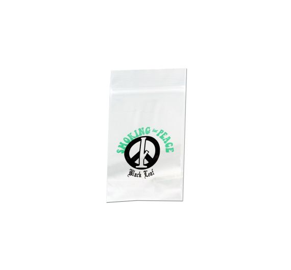 Black Leaf - Smoking for Peace Zip Bags 40 x 60 mm - 100 pcs