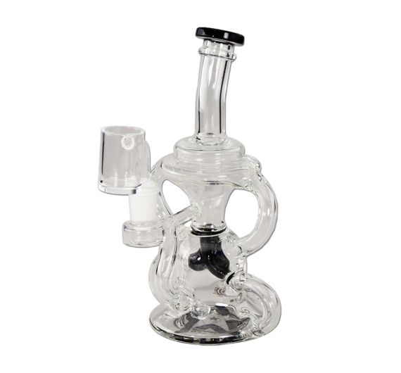 Blaze - Dab Rig Bong - Recycler/Black Blaze - Dab Rig Bong - Recycler/Black