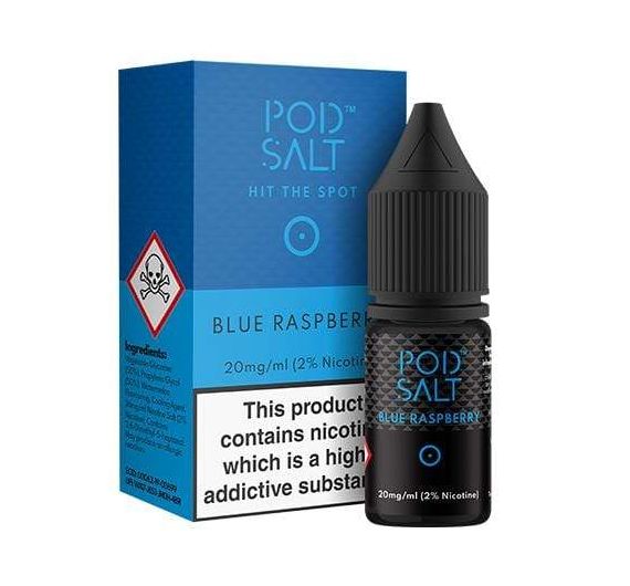 Pod Salt - Blue Raspberry - 10ml Nic Salt E-liquid (20mg) Pod Salt - Blue Raspberry - 10ml Nic Salt E-liquid (20mg)