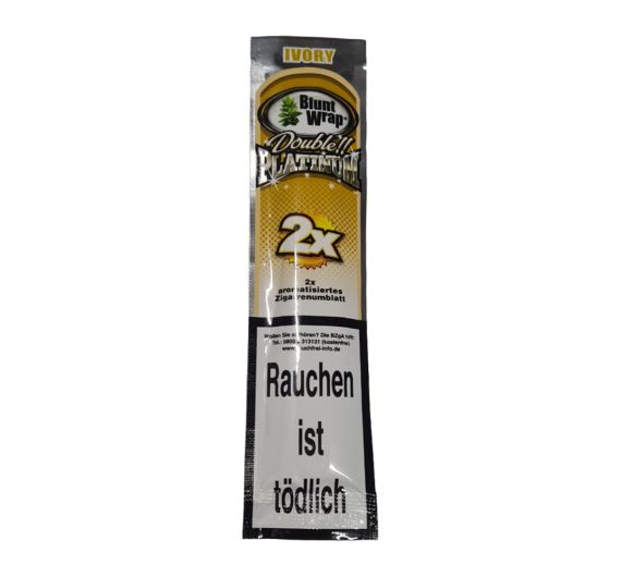 Blunt Wrap - Platinum Double Ivory Blunt Wrap - Platinum Double Ivory