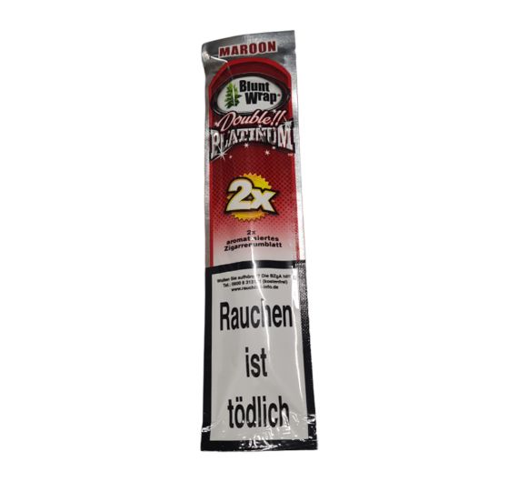 Blunt Wrap - Platinum Double Maroon Blunt Wrap - Platinum Double Maroon