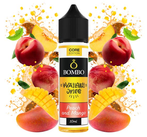 Bombo Wailani Juice - Peach and Mango - 10/60ml Longfill Concentrate