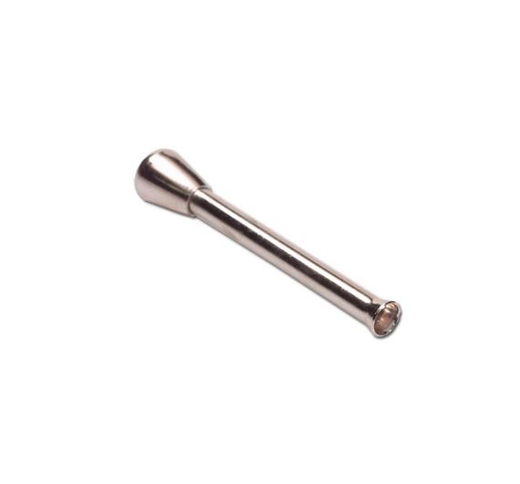 Chrome Snuff Tube with Tip