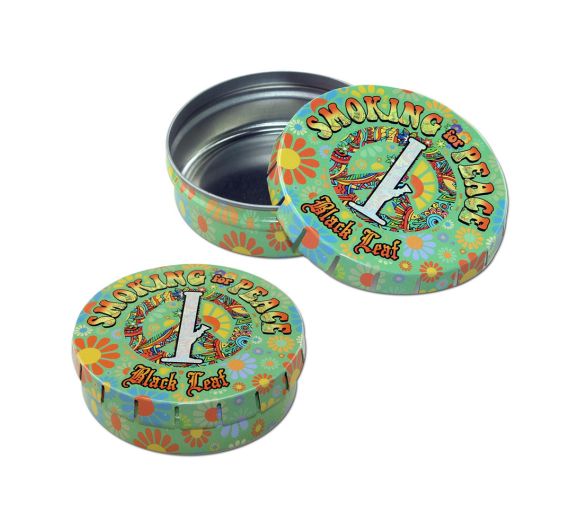 Black Leaf - ClickClack Tin - Smoking for Peace Black Leaf - ClickClack Tin - Smoking for Peace