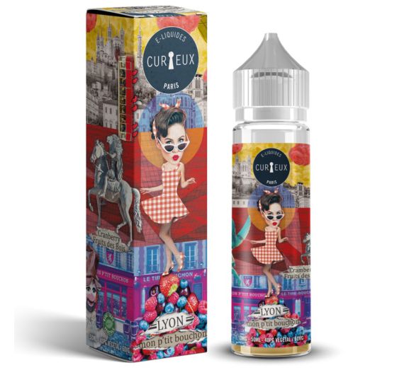 Curieux Hexagone - Lyon, mon p'tit Bouchon - 50/70 ml E-liquid (Shortfill)
