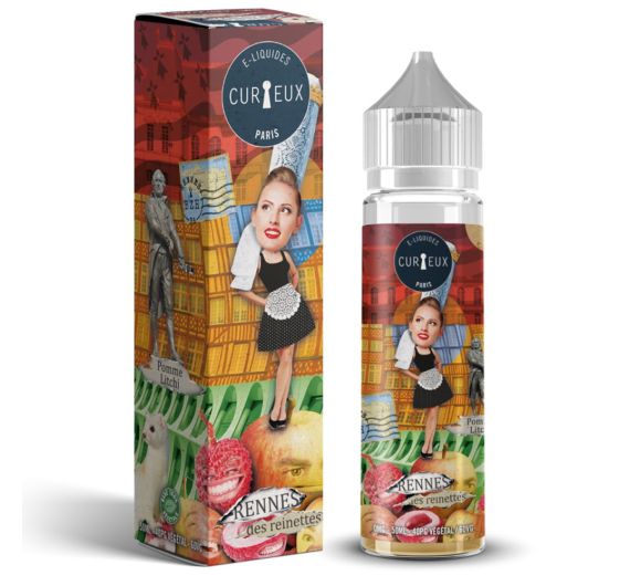 Curieux Hexagone - Rennes des Reinettes - 50/70 ml E-liquid (Shortfill) Curieux Hexagone - Rennes des Reinettes - 50/70 ml E-liquid (Shortfill)