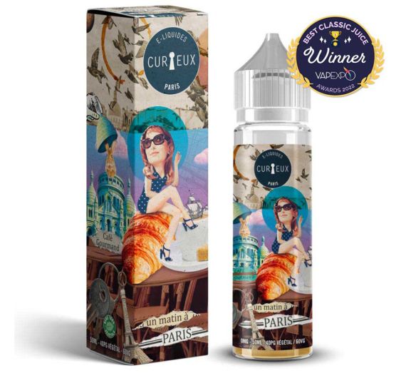 Curieux Hexagone - Un Matin à Paris - 50/70 ml E-liquid (Shortfill)