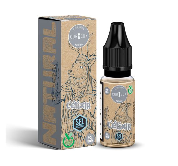Curieux Natural - L'Elixir - 10ml E-liquid (Nic Salt) Curieux Natural - L'Elixir - 10ml E-liquid (Nic Salt)