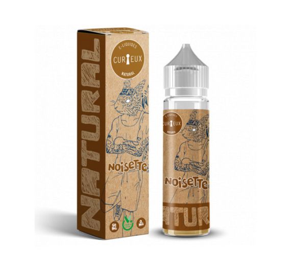 Curieux Natural - Noisette - 50/70ml E-liquid (Shortfill)