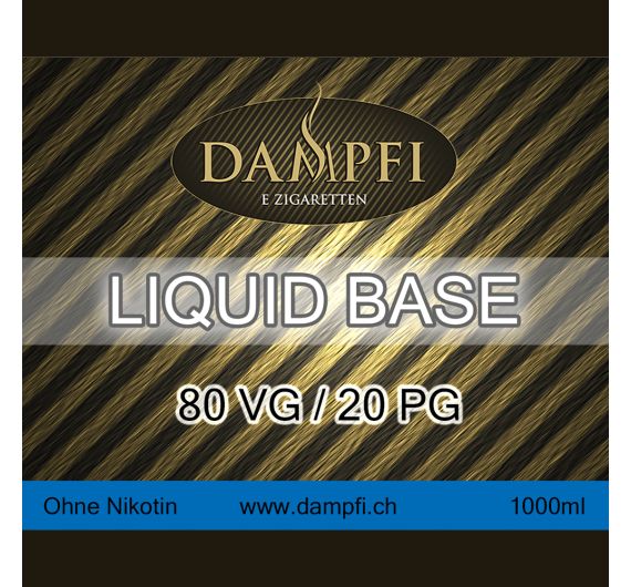 Dampfi Liquid Base - 1000 ml - 1000 ml 80VG/20PG Dampfi Liquid Base - 1000 ml - 1000 ml 80VG/20PG