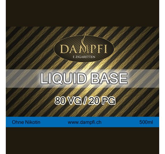 Dampfi Liquid Base - 500 ml - 500 ml 80VG/20PG Dampfi Liquid Base - 500 ml - 500 ml 80VG/20PG