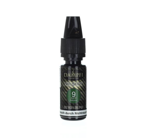 Dampfi Nicotine Shot 10 ml - Green - 50/50 - 9 mg Dampfi Nicotine Shot 10 ml - Green - 50/50 - 9 mg
