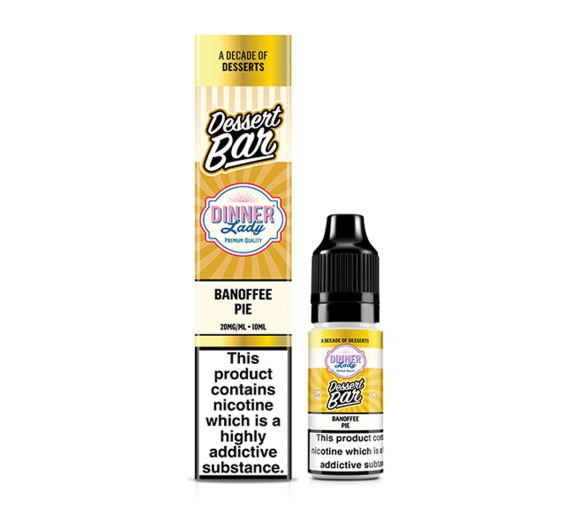 Dinner Lady Dessert Bar - Banoffee Pie - 10ml E-liquid (Nic Salt)