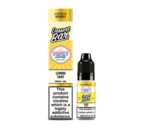 Dinner Lady Dessert Bar - Lemon Tart - 10ml E-liquid (Nic Salt)