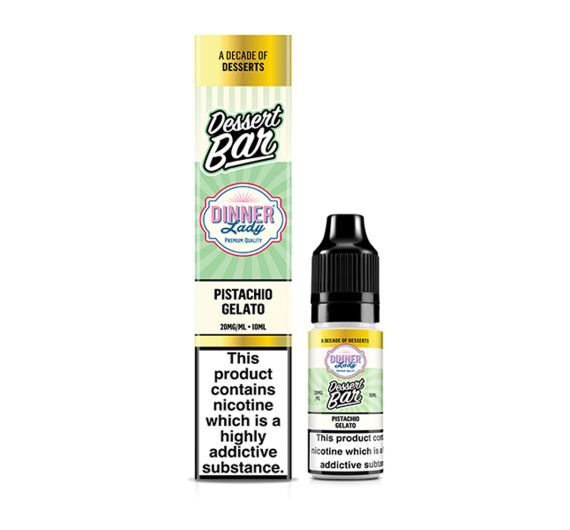 Dinner Lady Dessert Bar - Pistachio Gelato - 10ml E-liquid (Nic Salt) Dinner Lady Dessert Bar - Pistachio Gelato - 10ml E-liquid (Nic Salt)