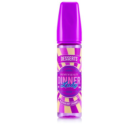 Dinner Lady Desserts - Blackberry Crumble - 50/60 ml Shortfill E-liquid