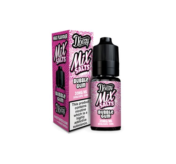 Doozy Mix Salt - Bubblegum - 10ml E-liquid (Nic Salt) Doozy Mix Salt - Bubblegum - 10ml E-liquid (Nic Salt)