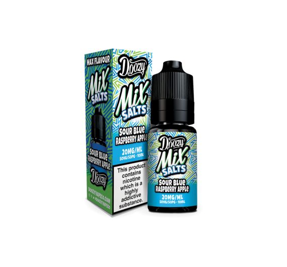 Doozy Mix Salt - Sour Blue Raspberry & Apple - 10ml E-liquid (Nic Salt)