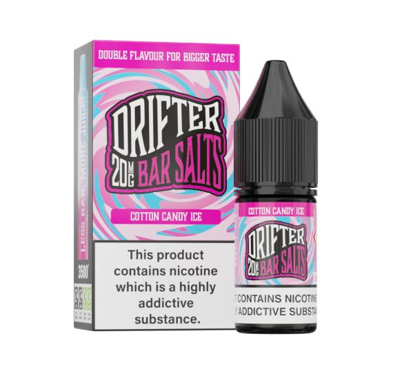 Drifter Bar Salts - Cotton Candy Ice - 10ml E-liquid (Nic Salt) Drifter Bar Salts - Cotton Candy Ice - 10ml E-liquid (Nic Salt)