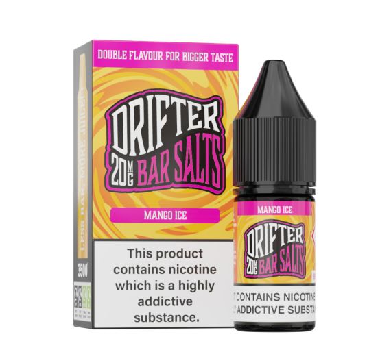 Drifter Bar Salts - Mango Ice - 10ml E-liquid (Nic Salt) Drifter Bar Salts - Mango Ice - 10ml E-liquid (Nic Salt)