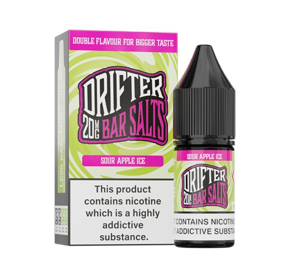 Drifter Bar Salts - Sour Apple Ice - E-liquid (Nic Salt) Drifter Bar Salts - Sour Apple Ice - E-liquid (Nic Salt)