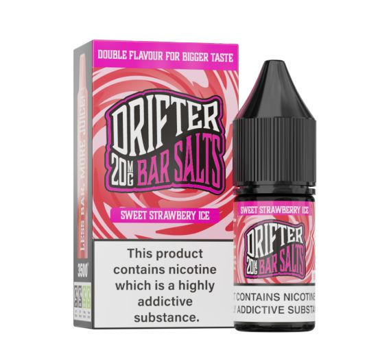 Drifter Bar Salts - Sweet Strawberry Ice - 10ml E-liquid (Nic Salt)